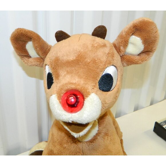 Build-A-Bear Rudolph The Red-Nosed Reindeer Plush Toy 16" Soft Stuffed Animal - Picture 2 of 8